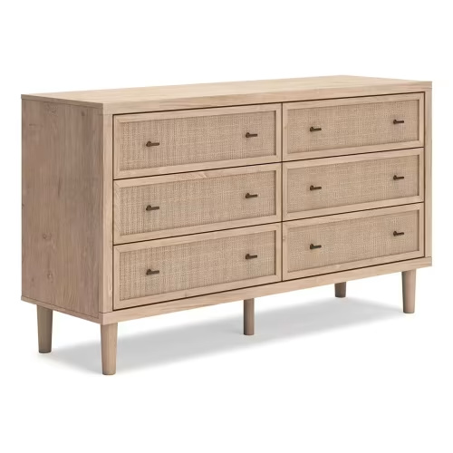 Ashley Cielden 6-Drawer Dresser Only in Tan