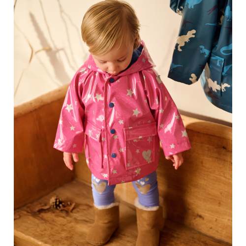 Glitter Stars Baby Raincoat