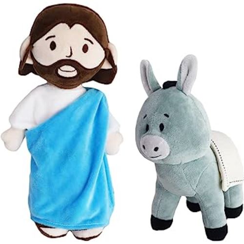 Yelakey Jesus Rides a Donkey Plush Doll