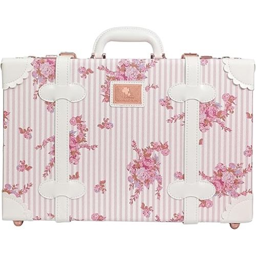 Unitravel Baby Keepsake Case, Handmade Memory Storage Box, Newborn Keepsake Box, Vintage Suitcase for Baby Shower, Baptism, Naming Ceremony or Birthday