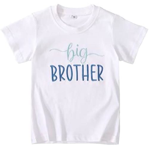 Big Brother Shirt for Toddler Baby Boys Announcement T Shirt Sibling Outfit Clothes 1-5t