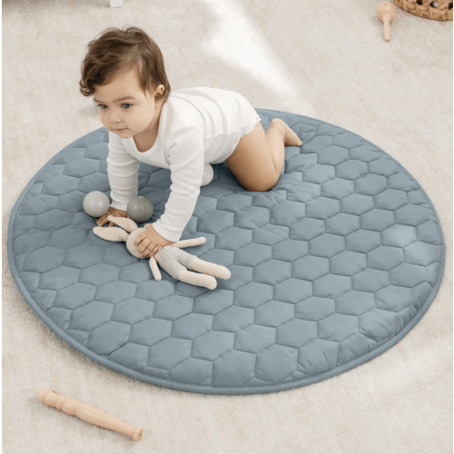 Play Mat with Non-Slip Bottom in Pacific Blue – Comfy Cubs