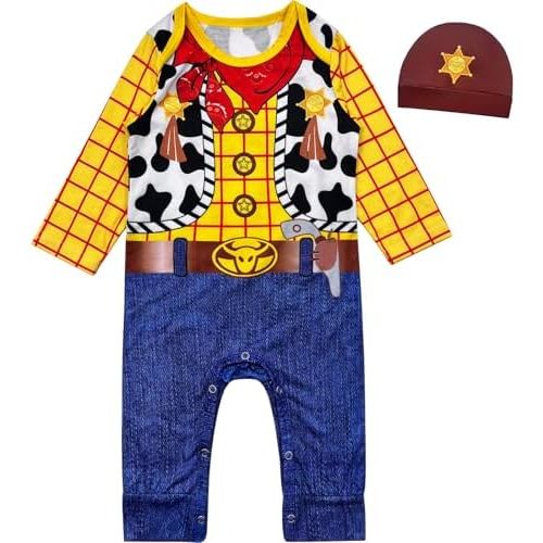 Baby Boy Prince Charming Costume Outfit with Gold Crown Newborn Infant Halloween Birthday Uniform