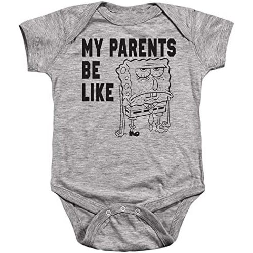 Popfunk Spongebob My Parents Be Like Infant Baby Boys & Girls Onesie Snapsuit