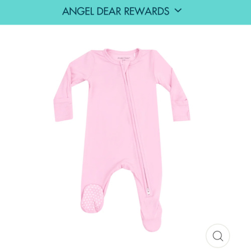 2 Way Zipper Footie - Solid Nosegay Pink