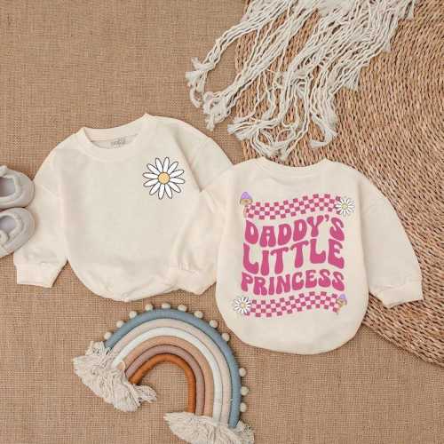 Daddy's Little Princess Baby Romper, Girl Outfit