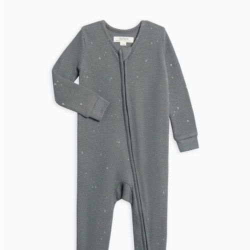 Lane Waffle Knit Zipper Sleeper