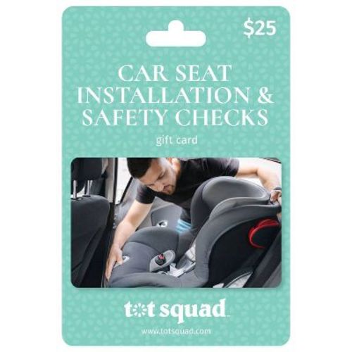 Tot Squad $25 Car Seat Installation & Safety Check with a CPST Baby Registry Essentials Gift Card (Email Delivery)
