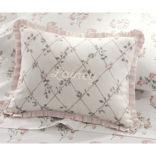Bria Hammel Climbing Rose Personalized Pillow
