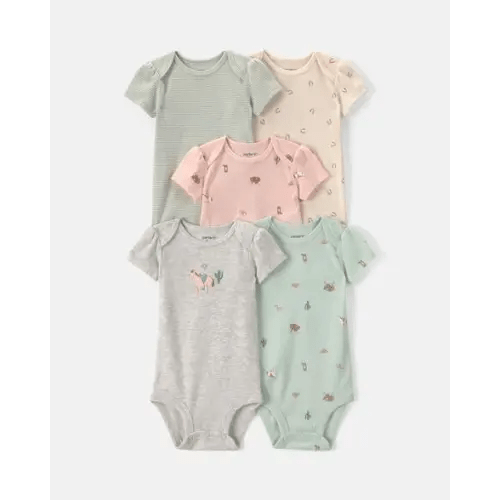 Baby Girl 5-Pack Western Multipack Bodysuits | Carter's