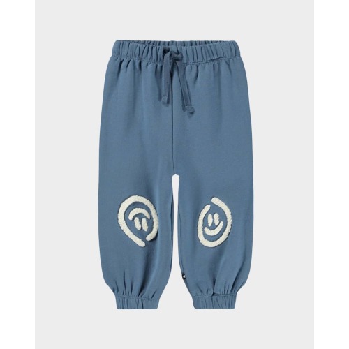 Boy's Simeon Embroidered Organic Cotton Pants, Size 3M-4