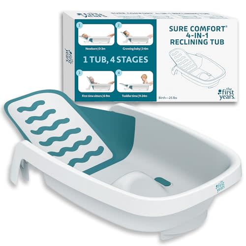 The First Years 4-in-1 Reclining Baby Bathtub