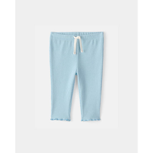 Baby Girl Rib Pants - Blue | Carter’s Oshkosh Canada