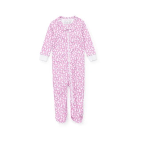 Parker Girls' Zipper Pajama - Easter Time Pink
