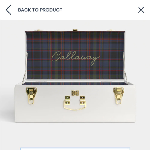 Petite Trunk - White - Petites at Play / Embroidery