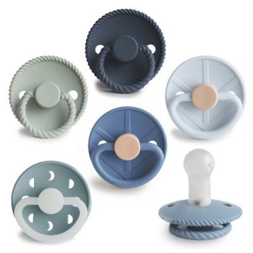 FRIGG Silicone Pacifier 6-Pack Endless Sea 6-18 months