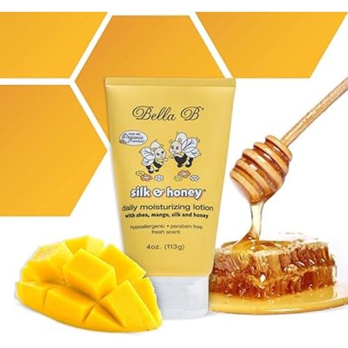 BELLA B Silk & Honey 4 oz - Baby Lotion - Baby Bella - Pregnancy Lotion - Belly Butter For Pregnancy - Pregnancy Cream - Baby Moisturizer - Baby Body Lotion - Moisturizing Lotion For Baby
