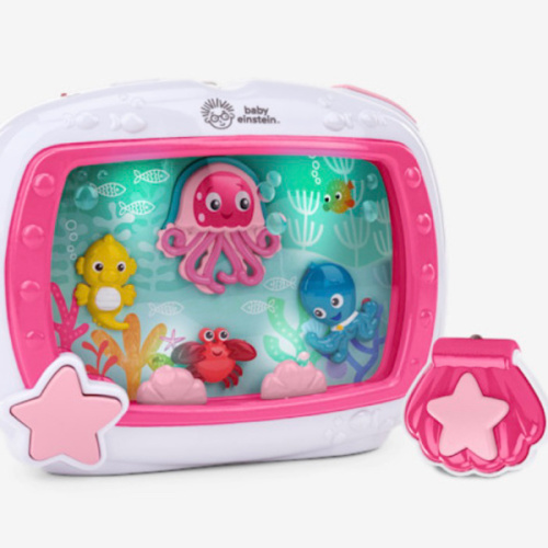 Baby Einstein Sea Dreams Soother Musical Crib Toy and Sound Machine, Pink, Newborn and up