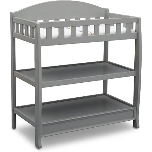 Delta Children Infant Changing Table with Pad, Grey