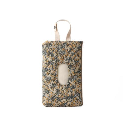 1Pc Hanging Floral Wet Wipes Bag - Beige All Over PrintTextured Pattern Lightweight Portable Tissue & DiaperOrganizer for Strollers Travel Friendly Storage Pouch for DailyUse - TikTok Shop