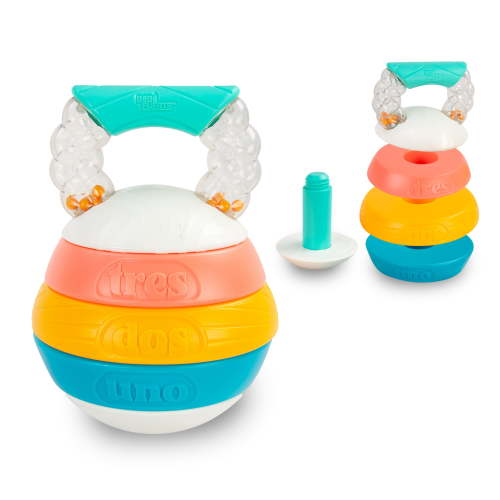 Bebe Fuerte Stack & Count Kettlebell Activity Toy – Baby Toy for Infant 6 Months+