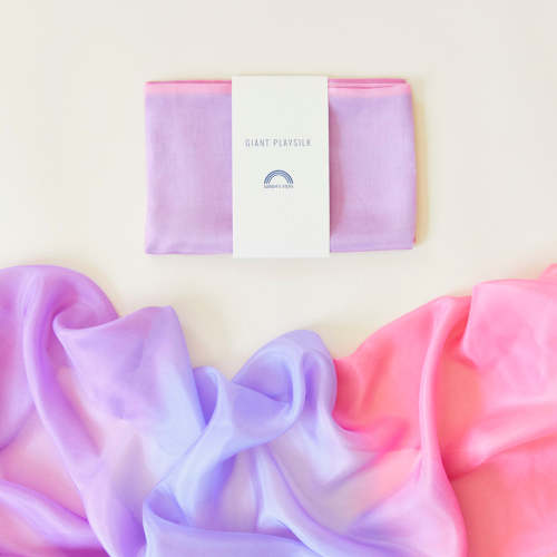 100% Silk Giant Rainbow Playsilk