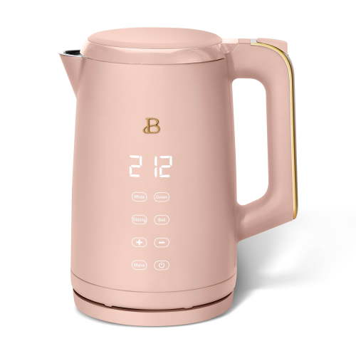 Beautiful 1.7-Liter Electric Kettle 1500 W with One-Touch Activation, Rose by Drew Barrymore