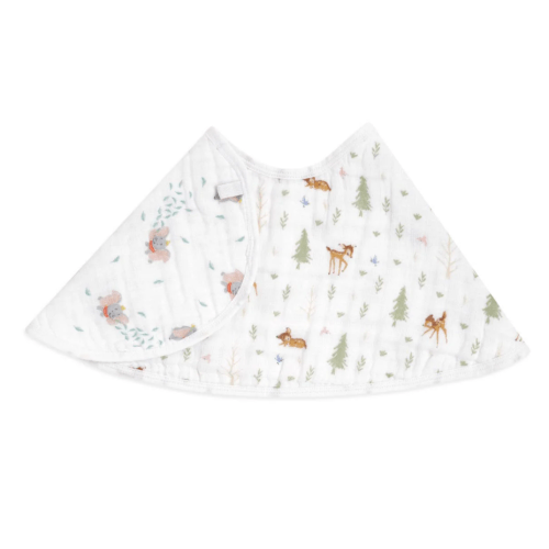 Aden + Anais Cotton Muslin Burpy Bib, Bambi Forest