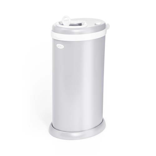 Ubbi, Stainless Steel Diaper Pail, No Special Bags, Odor Locking, Gray