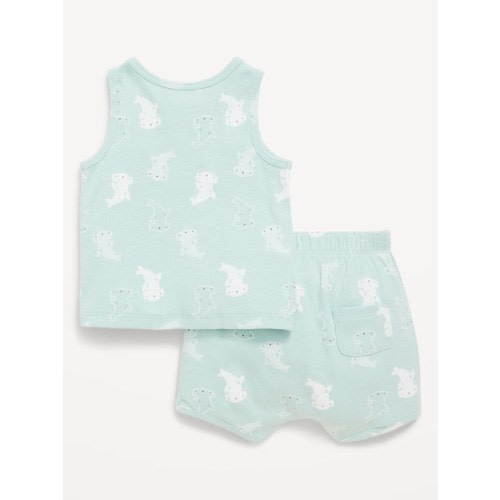 Henley Tank Top and Shorts Set for Baby