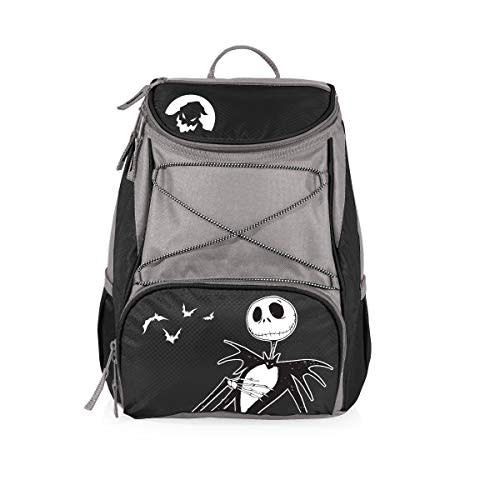 PICNIC TIME Disney Nightmare Before Christmas Jack PTX Backpack Cooler, Soft Cooler Backpack, Insulated Lunch Bag, (Black with Gray Accents)