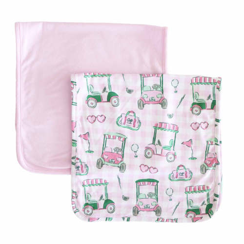 Birdie Babes 2pc Burp Cloth Set | Pink