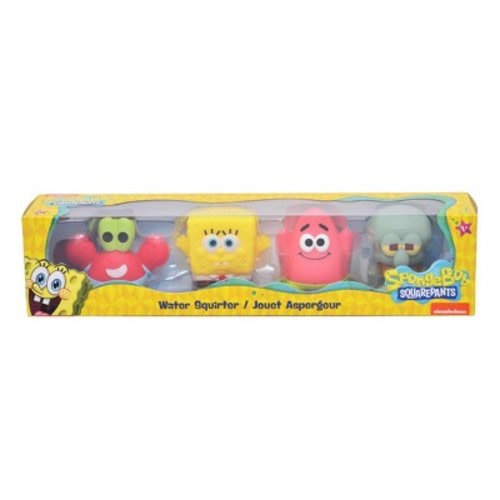 Legend Toys SpongeBob SquarePants Water Squirter Toys 4-Pack – Bath & Pool Fun Set- Officially Licensed