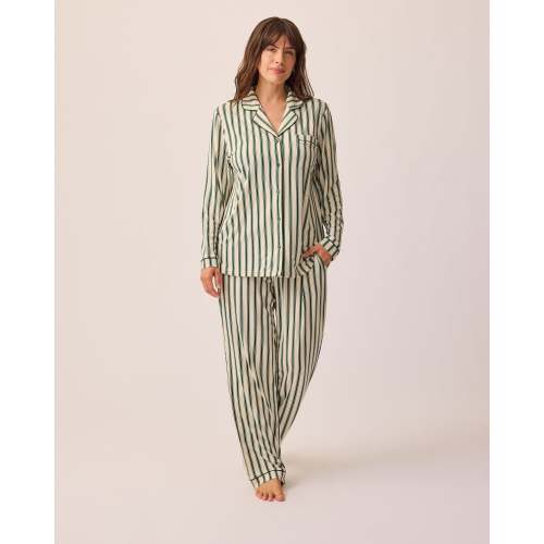 Clea Bamboo Long Sleeve Pajama Set | Black - Kindred Bravely