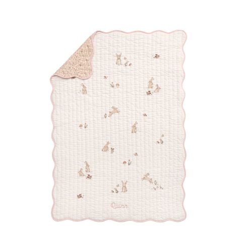 Rylee + Cru Bunny Organic Baby Quilt | Pottery Barn Kids