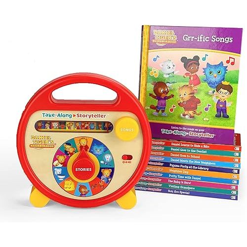 Daniel Tiger's Neighborhood Interactive Electronic Take Along Storyteller with 11 books (Daniel Tiger's Neighborhood Children's Interactive Story and Song Carry Along Player With Books) Toy – Sound Book, November 29, 2020