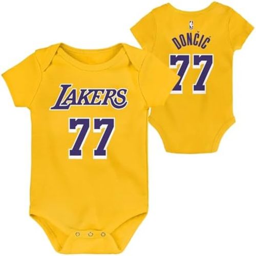 Outerstuff NBA Newborn & Infants 0-24 Official Player Name & Number Jersey Creeper Romper