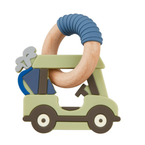 Golf Cart Silicone Teether | Mud Pie - Green