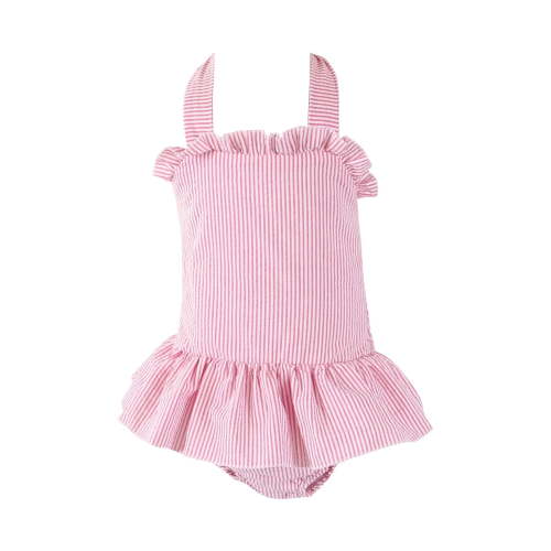 LNMQLPDBS Toddler Bathing Suit Girls Ruffle Trim One Piece Bathing Suit Beach Swimwear Baby Girl Swimsuit 6-9 Months Beach Sport Bikini Set for Swimming Pool Toddler Gift for Girl Summer Beachwear
