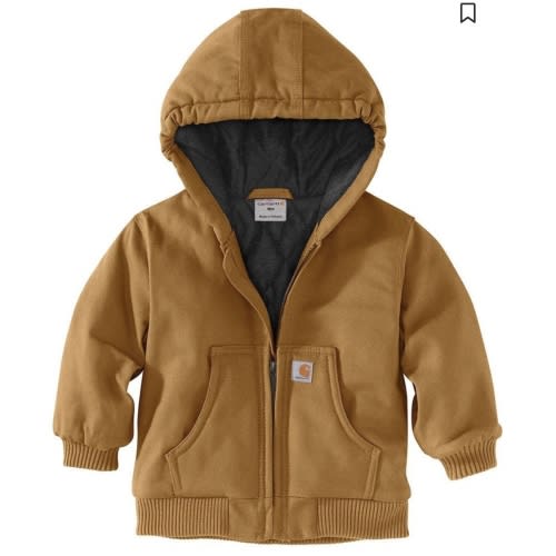Carhartt Infant Boys' Insulated Hooded Canvas Jacket | Boot Barn