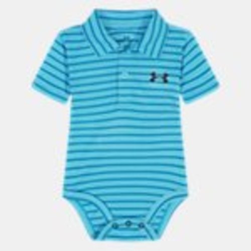 UA Stripe Newborn Boys' Polo Bodysuit | Under Armour