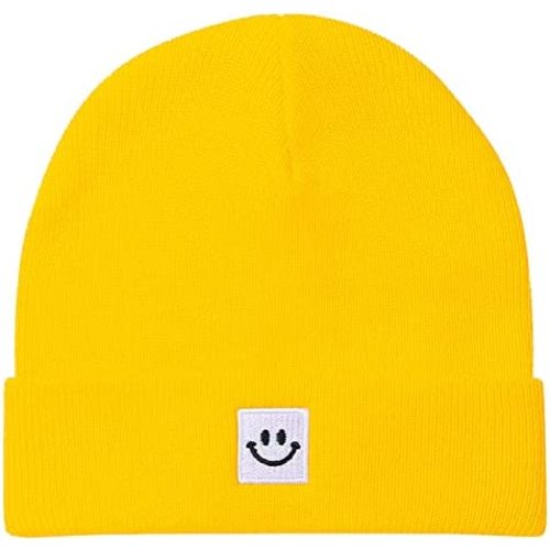 Baby Beanie Knit Ski Hat with Cute Face for Girls Boys 0-7 Years