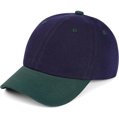 Baby Baesball Hat Toddler Baseball Cap Colorblock Cotton Girl Boy Sun Hats Infant Adjustable Size for 6M-6Y