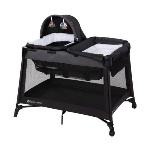 Baby Trend Willow Nursery Center Standard Playard with Flip Away Changing Table - Black
