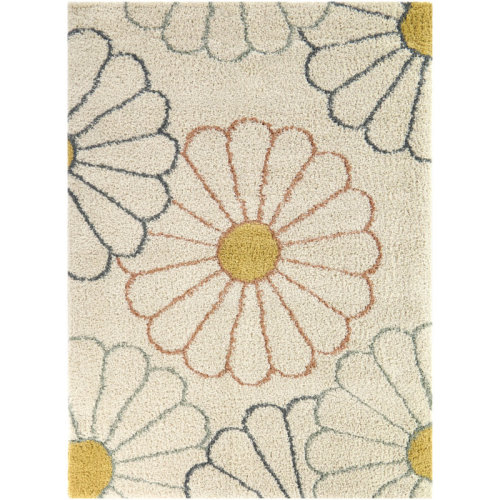 Balta Rugs Sara Rectangle Floral Power Loom Polypropylene Rug | Wayfair