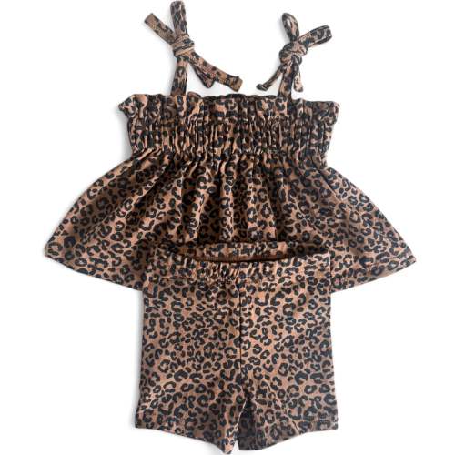 2pcs Camisole Biker Shorts Set