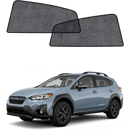 Car Window Shades for Subaru Crosstrek(2018-2023), 2-Pack Rear Window Sun Shades for Baby – Breathable Mesh, UV & Heat Blocker, Privacy Protection for Camping, Travel, Sleep & Nursing