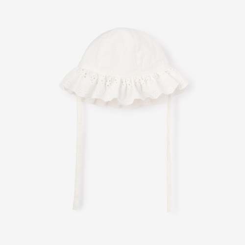 Eyelet Lace Ruffle Sunhat