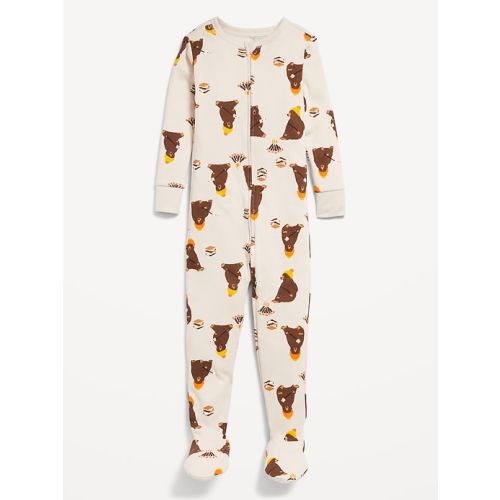 Unisex Snug-Fit 2-Way-Zip Printed Pajama One-Piece for Toddler &amp;amp; Baby