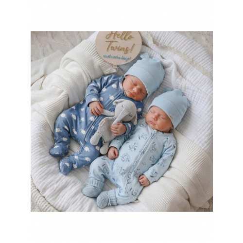 SHEIN Newborn Baby Cartoon Print Zipper Front Long Sleeve Romper & Pants 2pcs Set | SHEIN USA